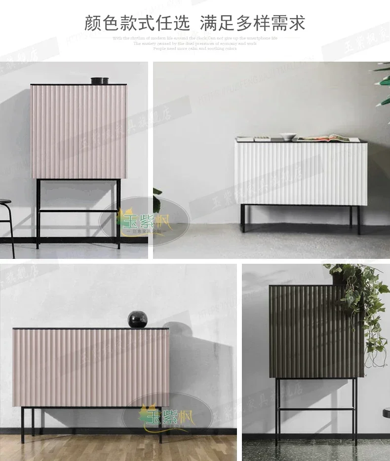 Creative Simple Modern Tea Cabinet Cupboard Living Room Design Side Cabinet