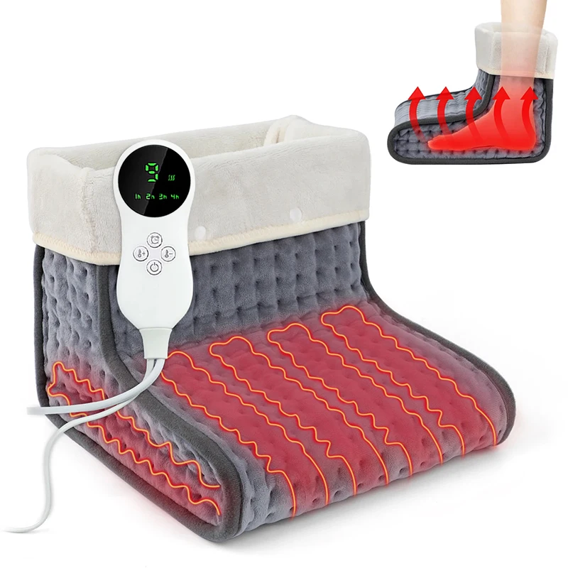 Winter Electric Foot Warmer Heater Charging Power Saving Warm Foot Cover Feet Heating Pad Washable Home Bedroom Sleeping