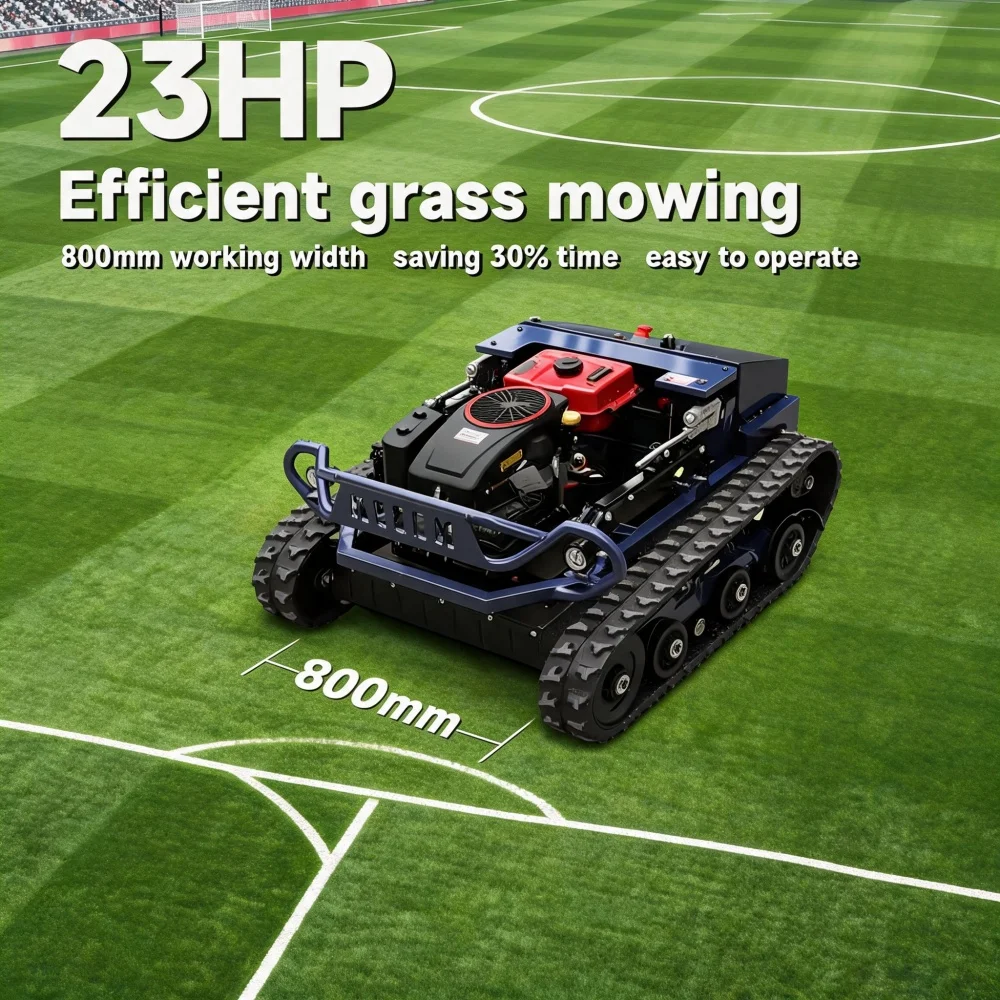 

Small Tracked Lawn Mower 1000mm Cutting Width Remote Control Multi-use Trimmer Customization CE Certified Simple Design Yard