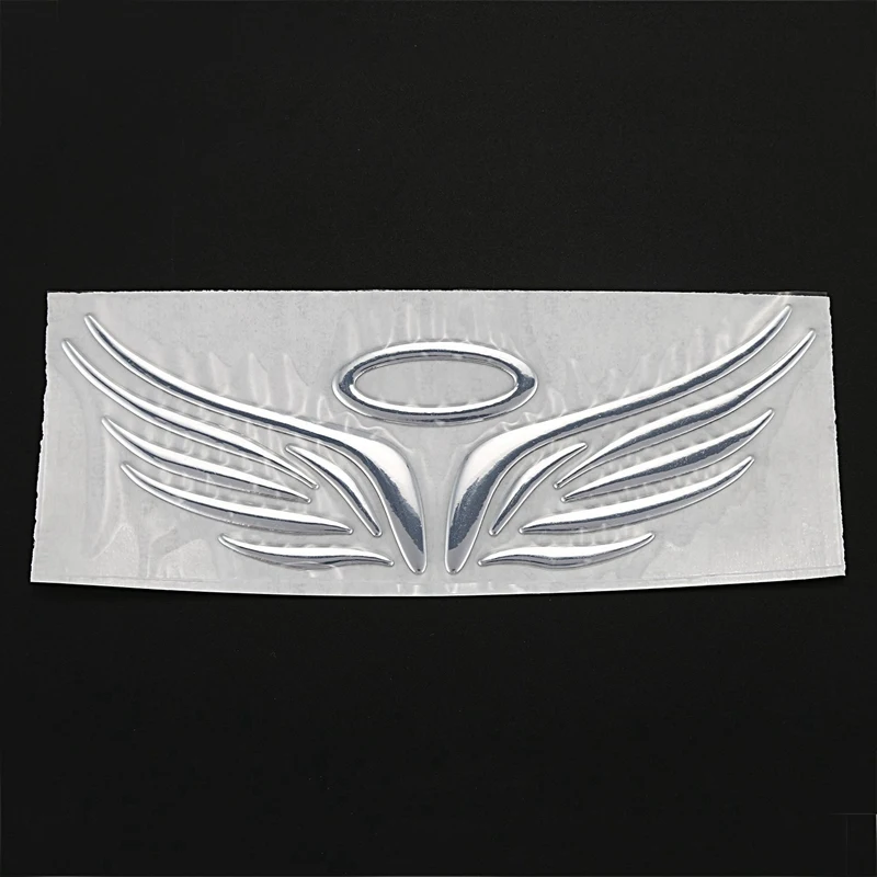 

1 Pcs 3D Angel Fairy Wings Car Truck Logo Sticker 3 Colors & 1 Pcs Motorcycle Rear Passenger Backrest Cushion Pad