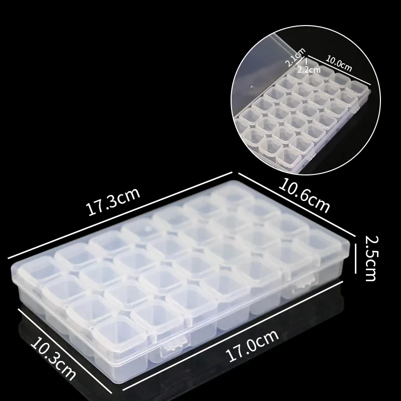 Komponenten organizer 15 Grids Transparent Kunststoff Lagerung Organizer Fach Einstellbare Container Box Für Schmuck Taste Rechteck Box Fall – Detail 10