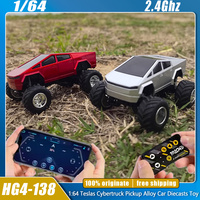 1:64 Rc Car Mini Cybertruck Pickup Alloy Cars Model Toy Off-Road Vehicles Truck Model Remote Control Car Kids Gifts