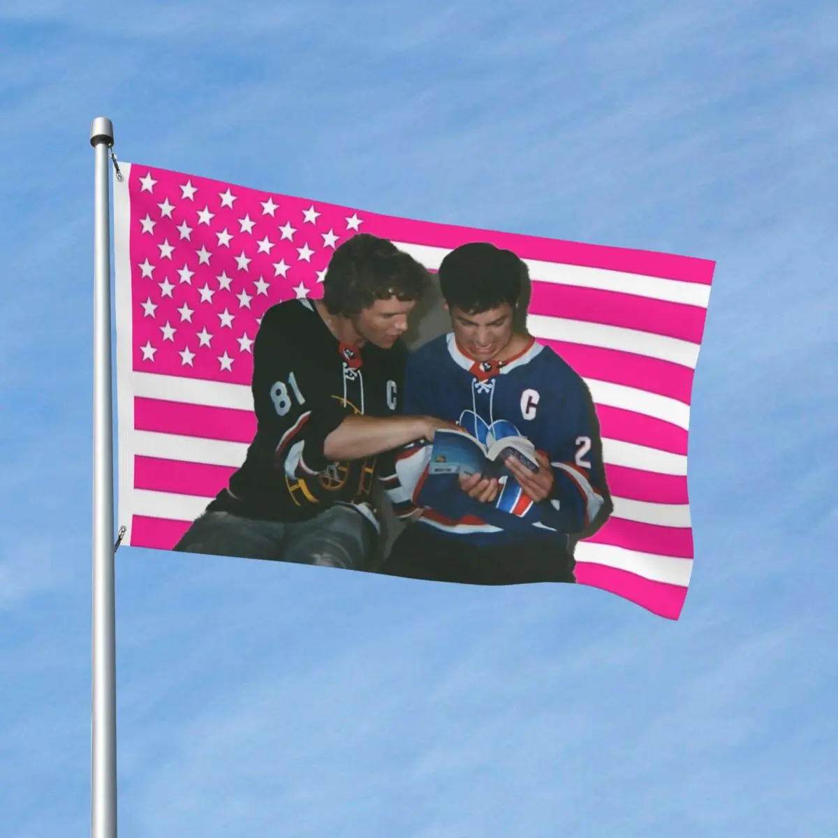 Heated Rivalry Ilya Shane Flags Fade Proof Indoor Outdoor Banner Hockey Funny 2 Grommets Home Room Dorm Wall Decor 90x150cm