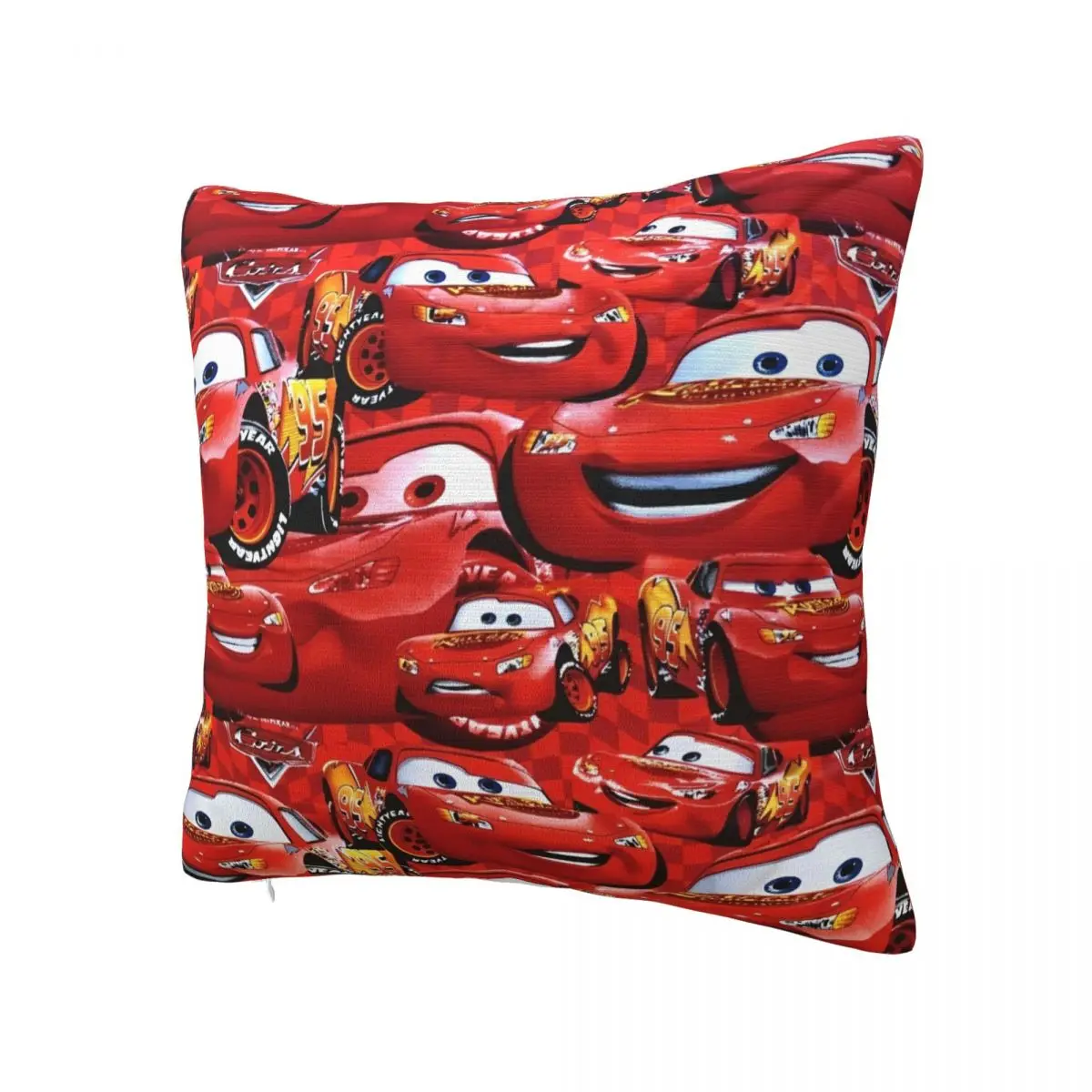 Printed Cars Lightning McQueen Pillowcase Polyester Cushion Cover Decor Life Is A Highway Throw Pillow Case Cover Home