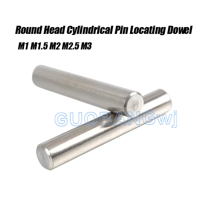 20/25/50/100/200pcs GB119 Round Head Cylindrical Pin Locating Dowel 304 Stainless Steel M1 M1.5 M2 M2.5 M3