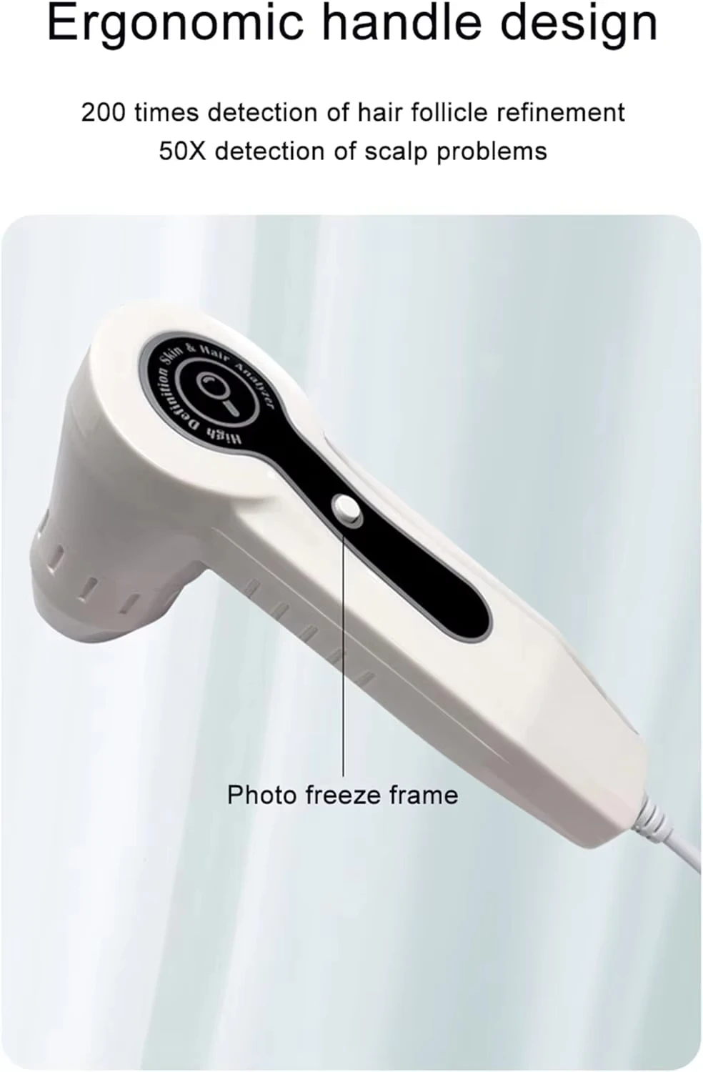 Hoge Kwaliteit 10 Inch LCD Spectrale Hoofdhuid Detector Microscoop Vergrootglas 50/200x Digitale Haar Huid Analyzer voor Haarzakjes test