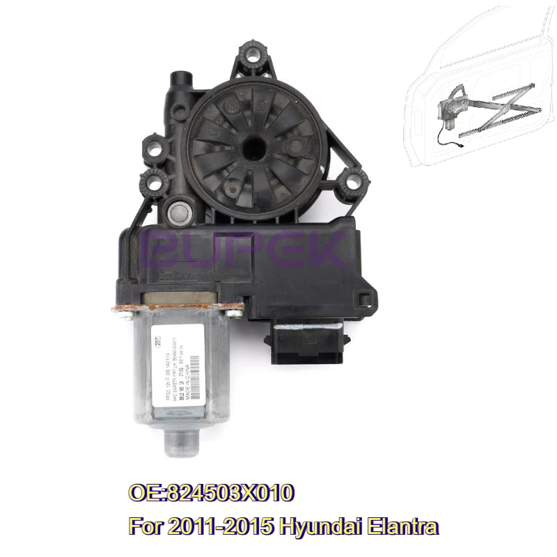 

BUPEK Front Left Power Glass Lifter Motor for 2011-2015 Hyundai Elantra Replacement Genuine Parts Self-Repair 824503X010