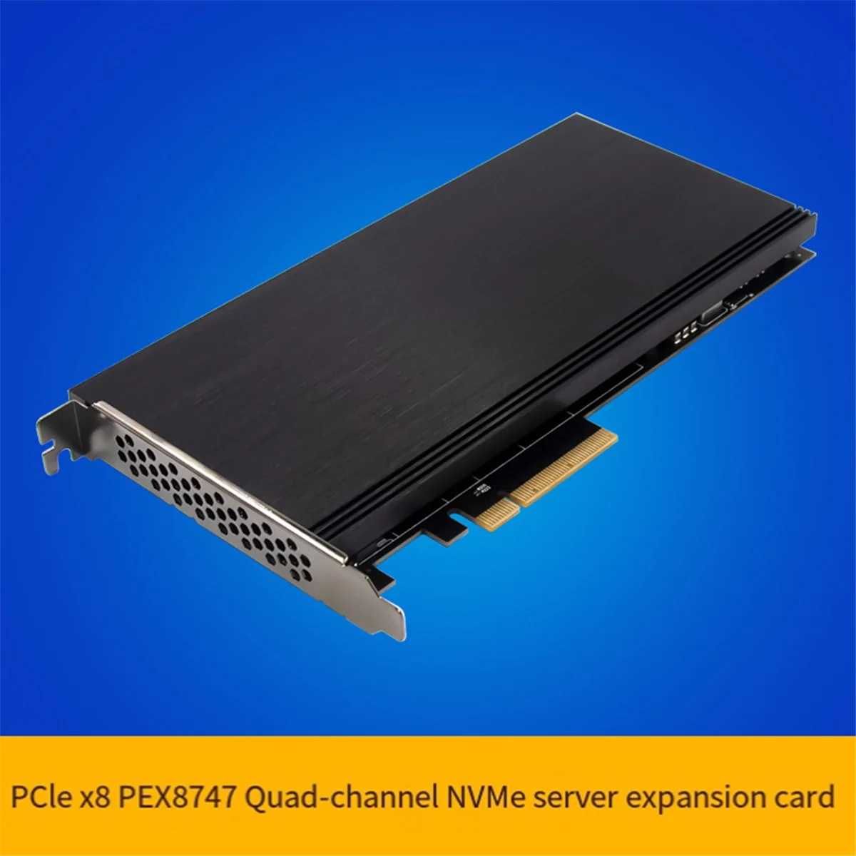 AT87-Server Expansion Card ST5112 PCIe X8 PEX8747 Quad Channel NVMe Server Grade Storage Expansion Card