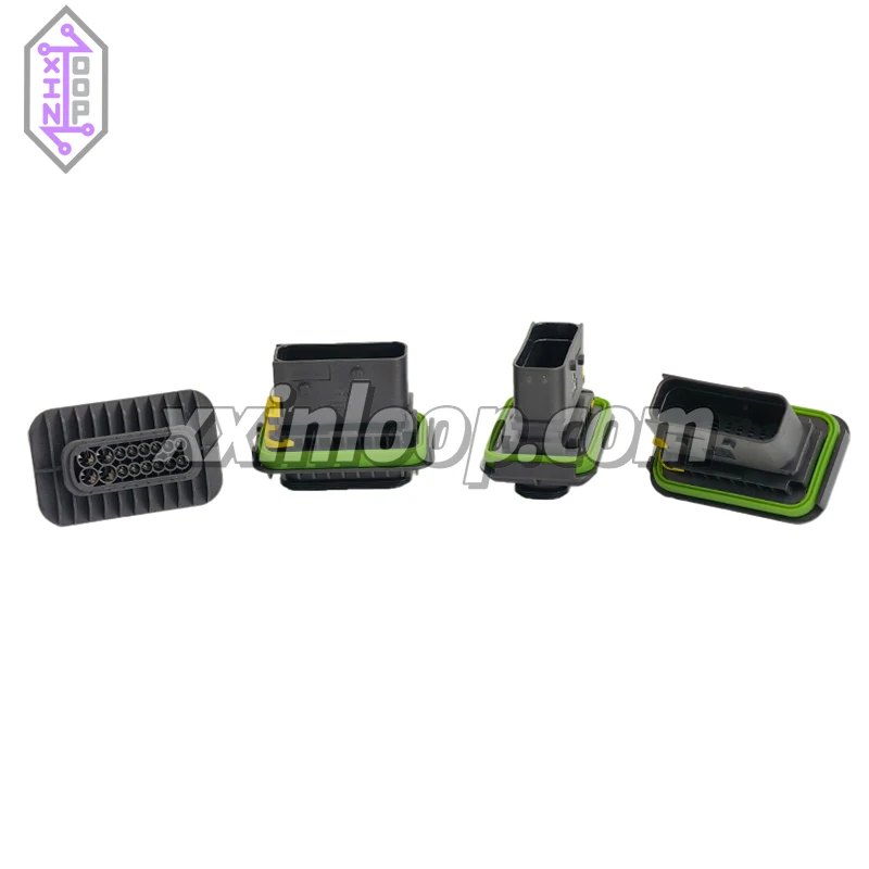 

1-1564407-1 герметичный прямоугольный разъем для тяжелых условий эксплуатации, 16-позиционный, 2-рядный обжимной разъем для проводов и проводов, автомобильной промышленности