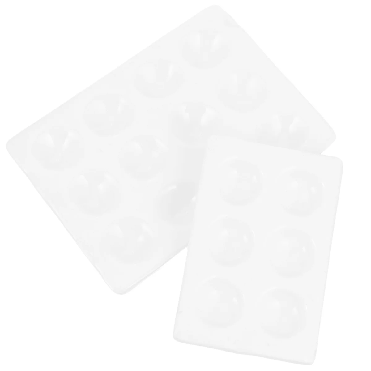 

4 Pcs Porcelain Reaction Plate Experimental Spot Plates Chemistry Drip Ceramics Borehole