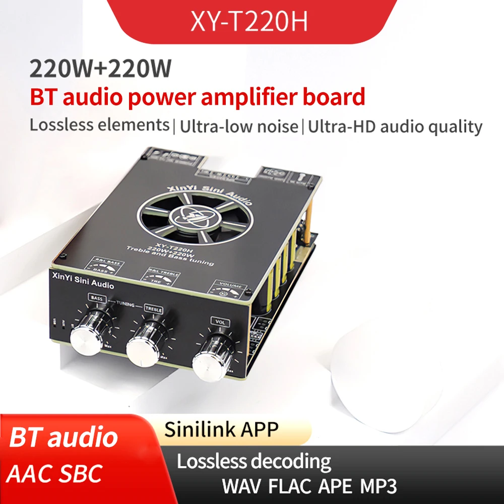 DC 12-36V/8A 220W * 2 Fever Level BT Audio Amplifier Board Module Bluetooth 5.0 2.1 Channel Power Audio Stereo Subwoofer Board