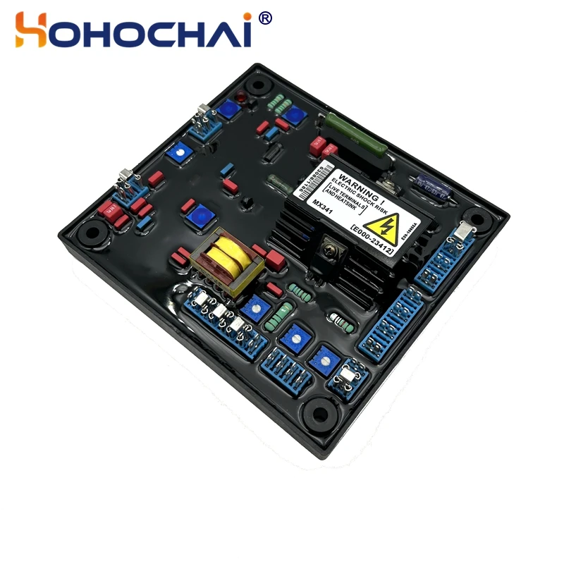 MX341 MX341B AVR Diesel Generator Automatic Voltage Regulator Red Capacitor Circuit Board