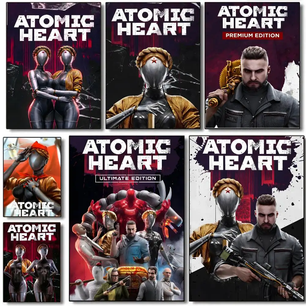 Video Game A-Atomic Heart Poster HD Waterproof Aesthetic Wall For Home Decor Trendy Durable Easy To Apply Art