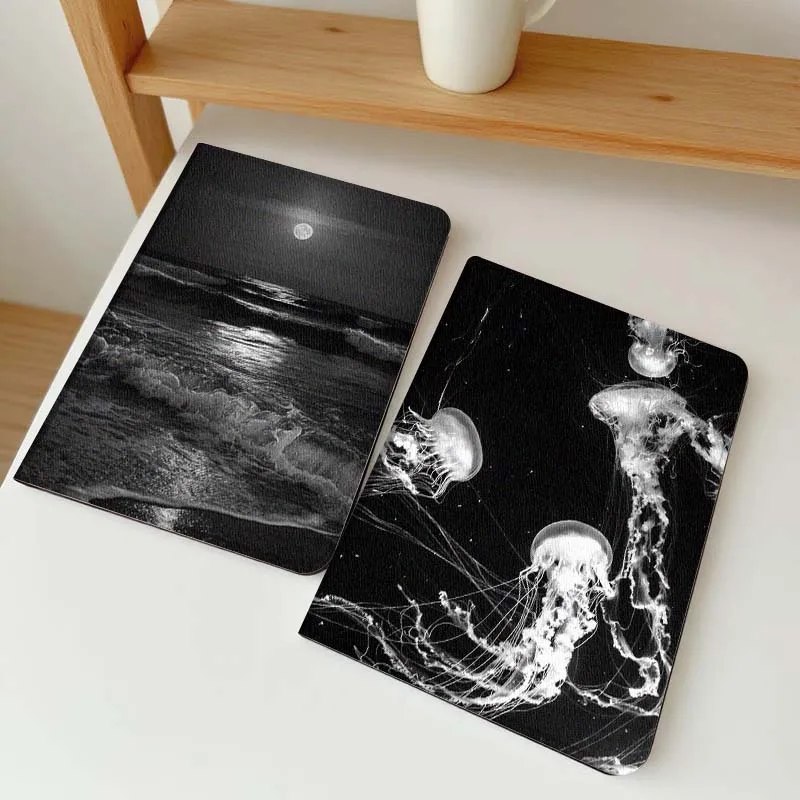 

Full Moon Sea Waves Tablet Case For Apple iPad Air Pro mini 1 2 3 4 5 6 7 8 9 11 M2 M3 M5 M4 5th 6th 7th 10th 11th Gift