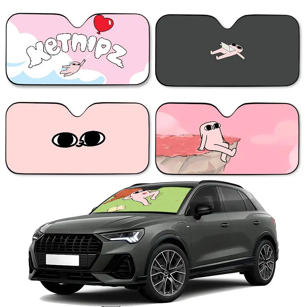

Funny K-Ketnipz Car Sunshade Curtains Sun Shade Sunshade Seat Cover Off-Road Truck Accessory Set Steering Car Van SUV Gifts