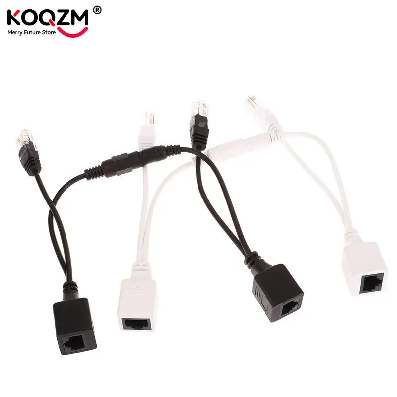 1set POE Cable Passive Power Over Ethernet Adapter Cable POE Splitter RJ45 Injector Power Supply Module 12V For IP Camea