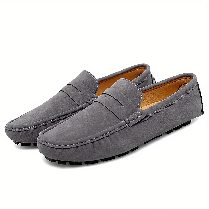 High Quality Genuine Leather Men Shoes Set foot Casual Slip On Men Loafers Men Flats Moccasins Shoes Plus Size Handmade shoes