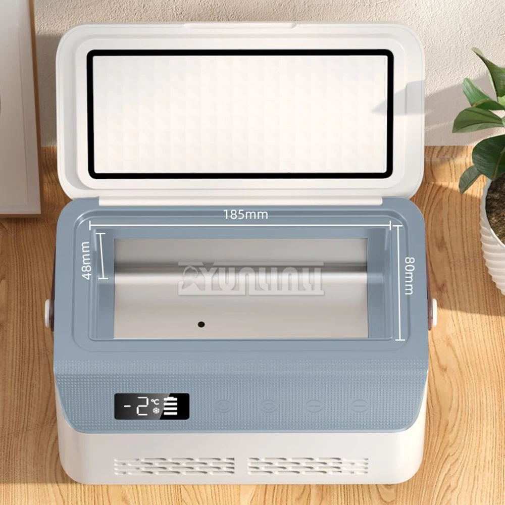 Mini refrigerador portátil de gran capacidad para insulina congelada, nevera para medicamentos, calentador para el hogar, coche, viaje, Camping