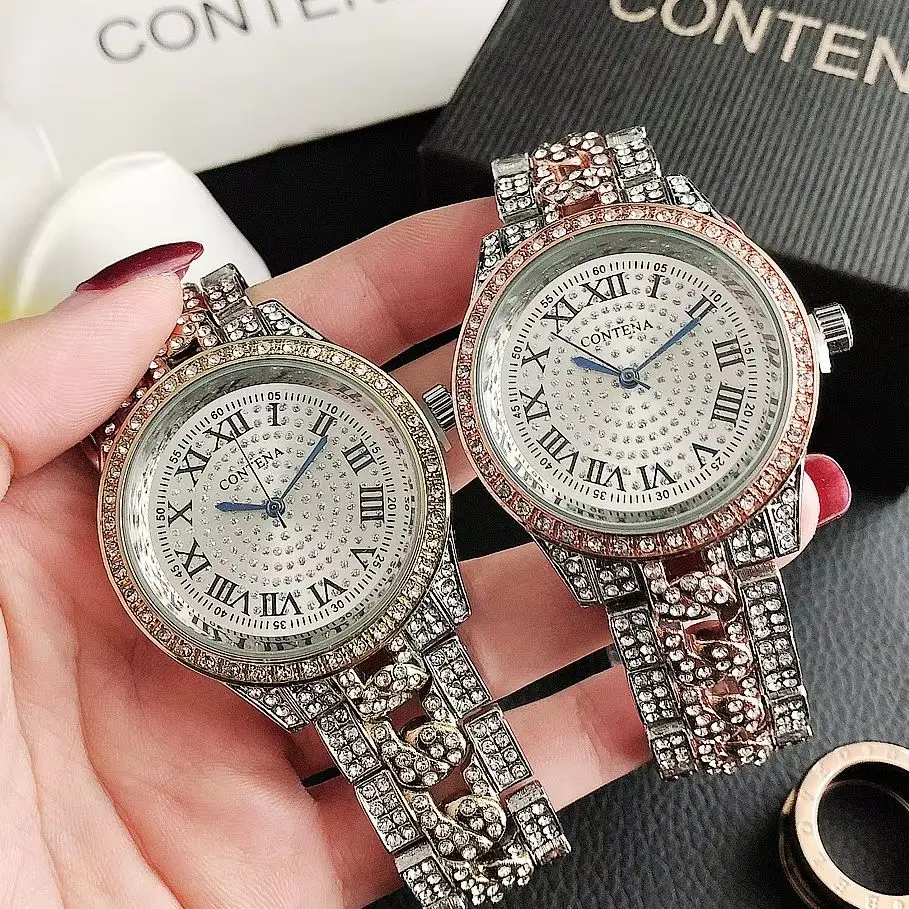 

CONTENA Hight Quality Vintage mens watch bracelet reloj hombre women jewelry watches