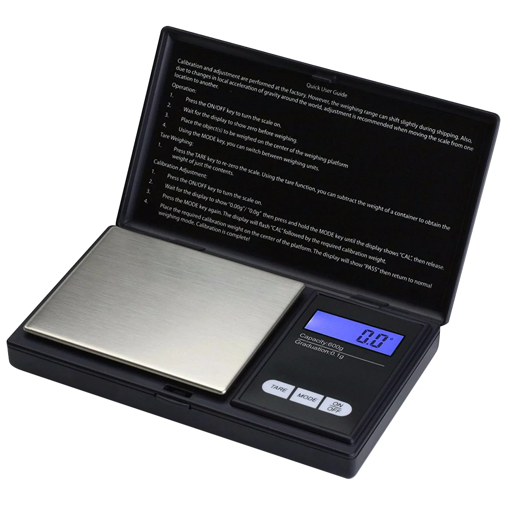 1kg/0.1g Digital Scale Gold Jewellery Weighing Scales Back-lit LCD Display High Precision Scale 7 Units Conversion Tare Function