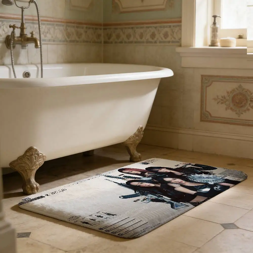 Korean Kpop Group A-Aespas Bathroom Mat Anti-slip Absorb Water Long Strip Cushion Bedroon Mat Hotel Decor Mat