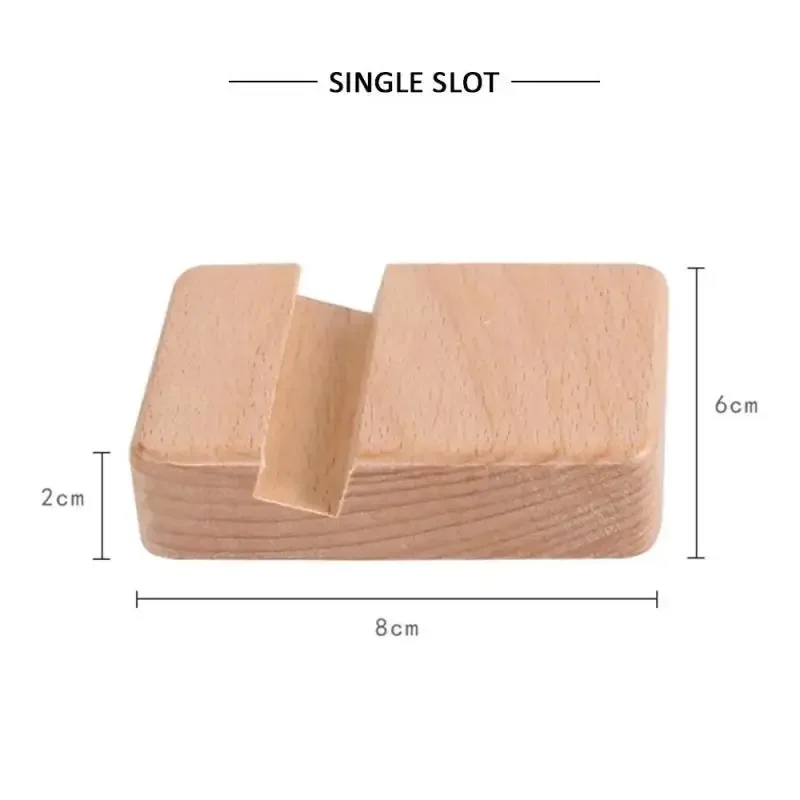 Simple Universal Portable Solid Wood Cell Phone Racks Desk Stand Holder For Mobile Phone Tablet PC E-reader Home Accessories