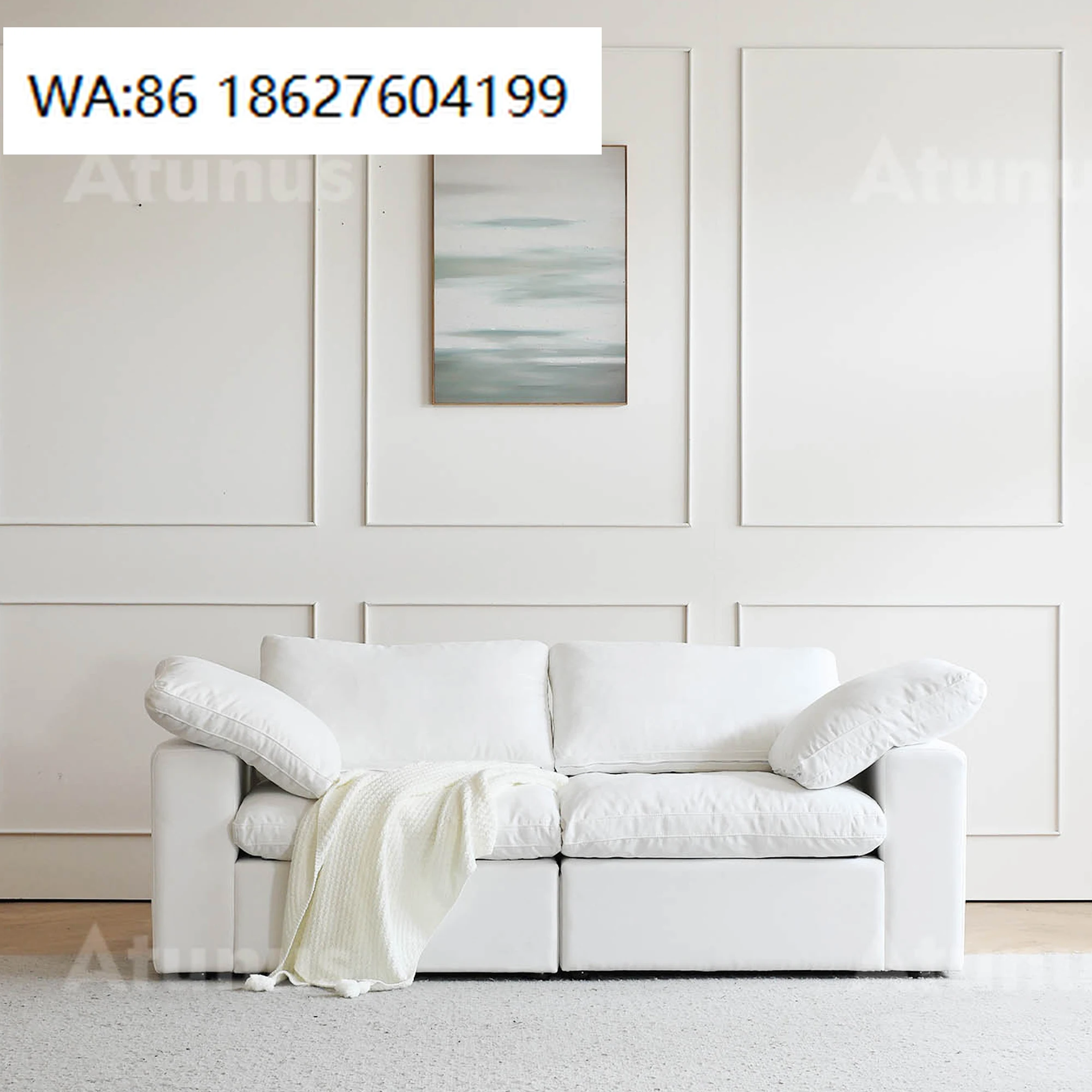 

Диван-софа Loveseat белый, минималистичный, двухместный, для гостиной, современный, в стиле модерн