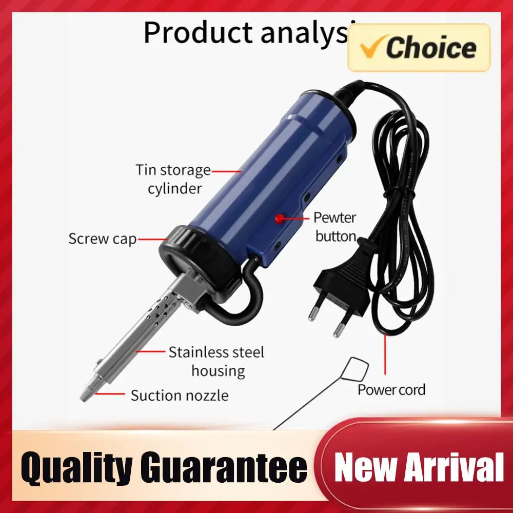 

BBT-580 Electric Solder Tin Sucker AC 110V/220V Automatic Suction Tin Tool 30W with 3 Suction Tip for Tin Removal and Soldering