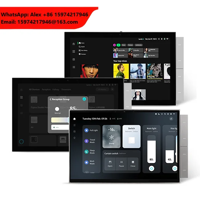 Tuya Smart Home Zigbee Gateway Wifi Smart Control Panel 10 Inch Multi-Function Ble & Zigbee Wall Touch Screen Tuya Center