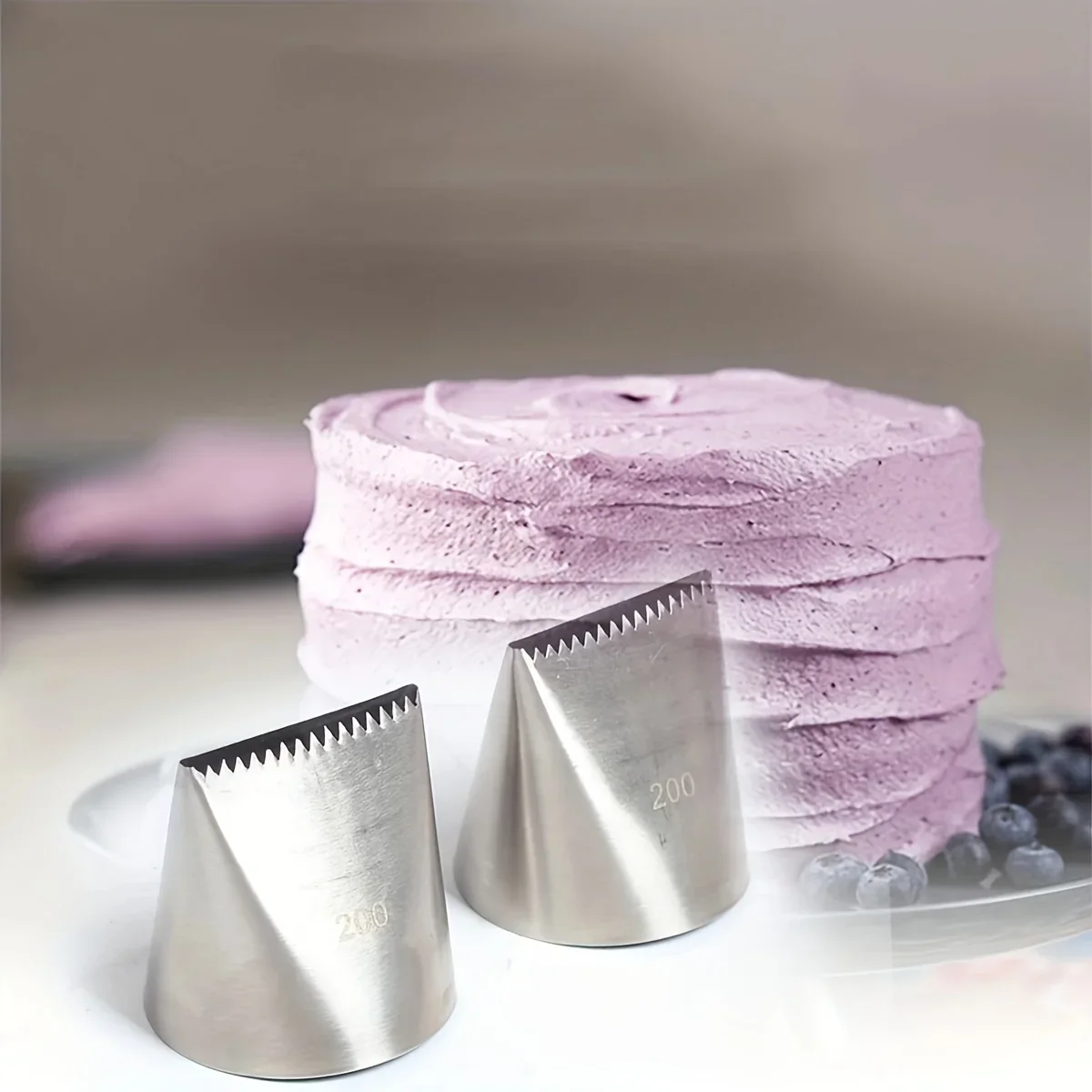 1pc-Übergroße DIY Kuchen Machen Creme Cupcake Edelstahl Werkzeuge Mund Blume Lcing Friedliche Düsen Küche Gebäck Dekorieren