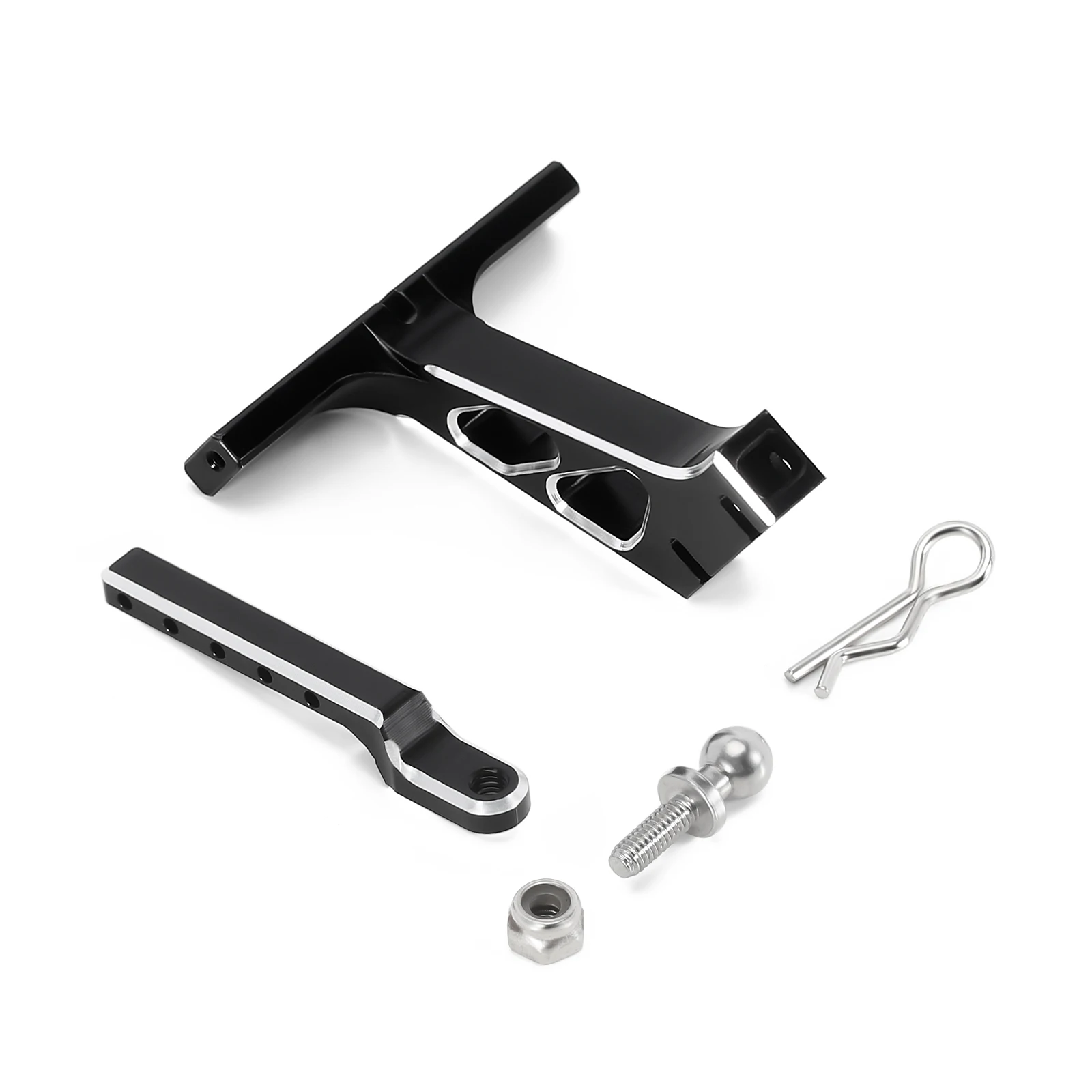 INJORA CNC Aluminum Drop Hitch Receiver for 1/24 RC Crawler SCX24 Upgrade