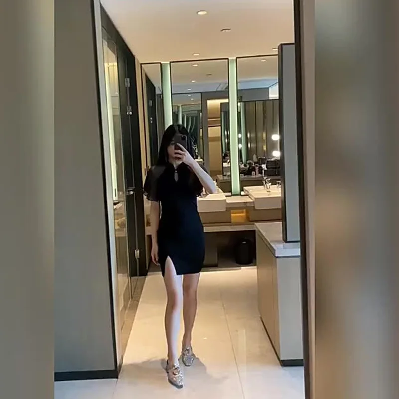 Abiti da donna Boho stampato maxi gonna fluida da spiaggia vestito estivo a vita alta elastico leggero vacanza chic vacanza morbida