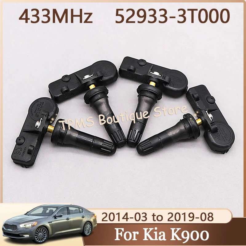 

4 шт./лот, датчик автомобильных шин 52933-3T000 для Kia K900 2014-2019, система контроля давления в шинах, датчик TPMS 433 МГц 529333T000