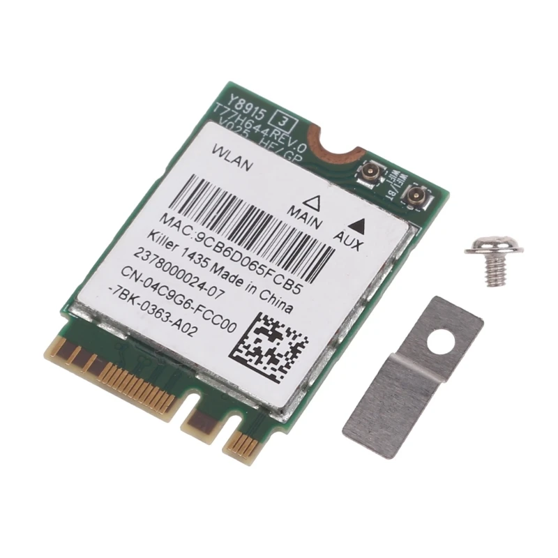 

F3MA WiFi-карта Высокоскоростная карта NGFF Card Killers 1435 Wi-Fi-сетевая карта 867 Мбит/с, двухдиапазонный адаптер Wi-Fi с