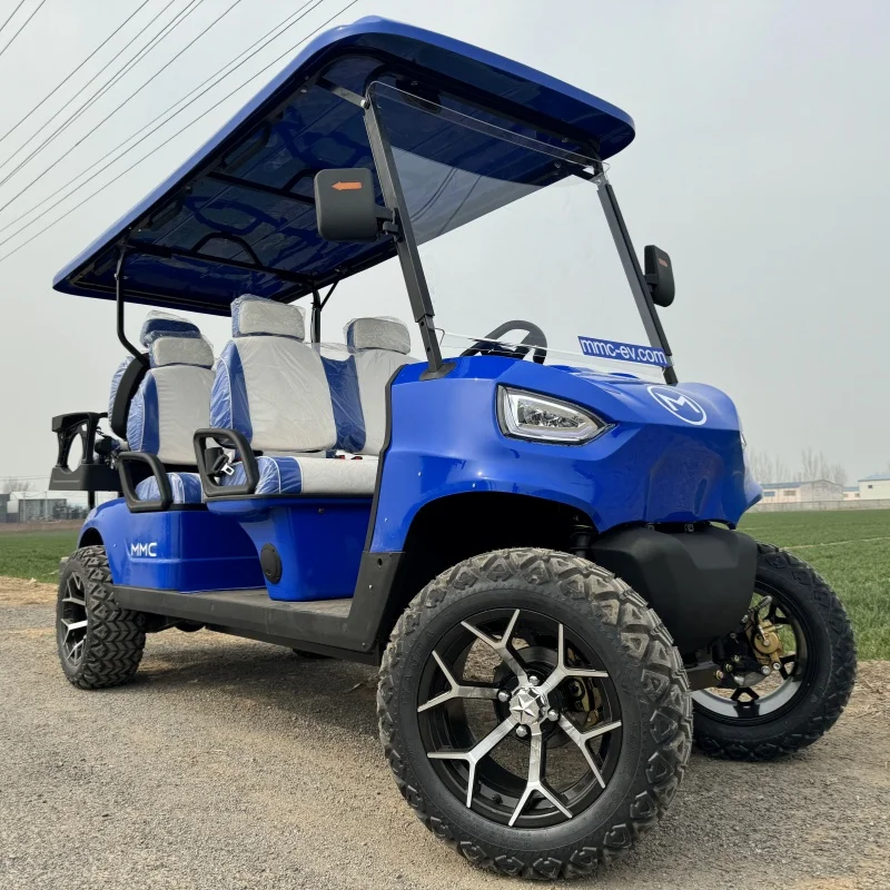 4 Seater Lithium Battery Golf Car Adults Scooter 48V 60V 4000W 2+2 Seat 4 Wheel Drive Electric Golf Cart