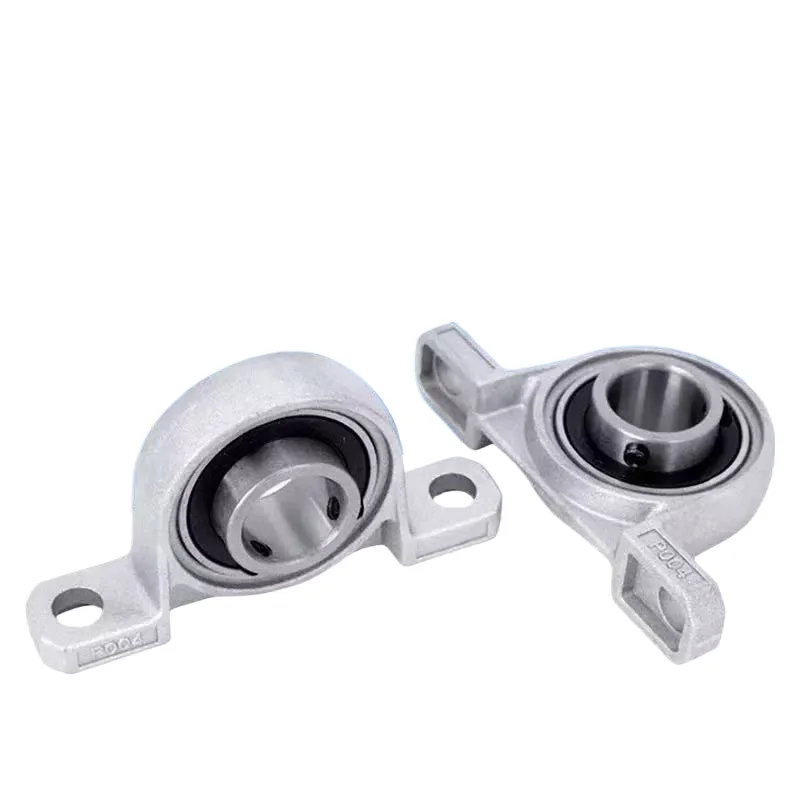 2 قطعة KP000 KP001 قطر تتحمل القطر الذاتي محاذاة سبائك الزنك شفة وسادة كتلة تحمل #6