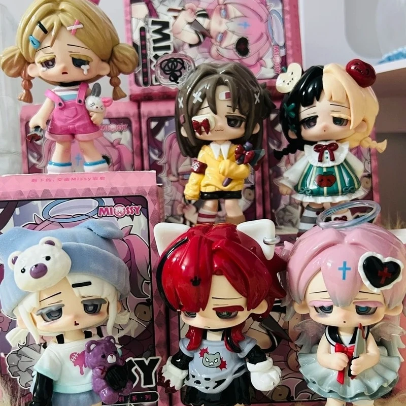 

100% Authentic Playful Trending Missy Sweet Mourning Lolita Series Blind Box Non Movable Trendy Handmade Killing Angel Toys Gift