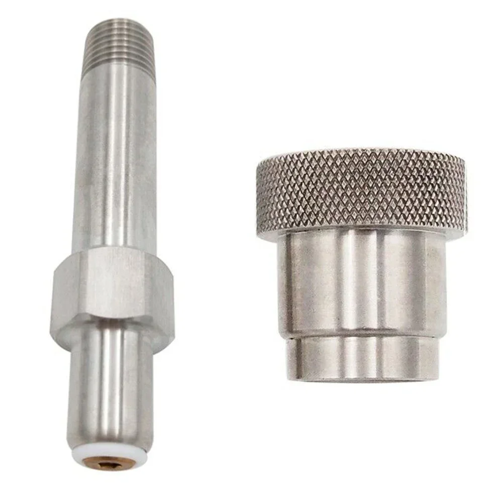 مجموعة SCBA لمكافحة الحرائق SS-CGA 347 1/4 بوصة MNPT صامولة ضيقة يدوية وحلمة 3 بوصة موصل زجاجة جوية 347