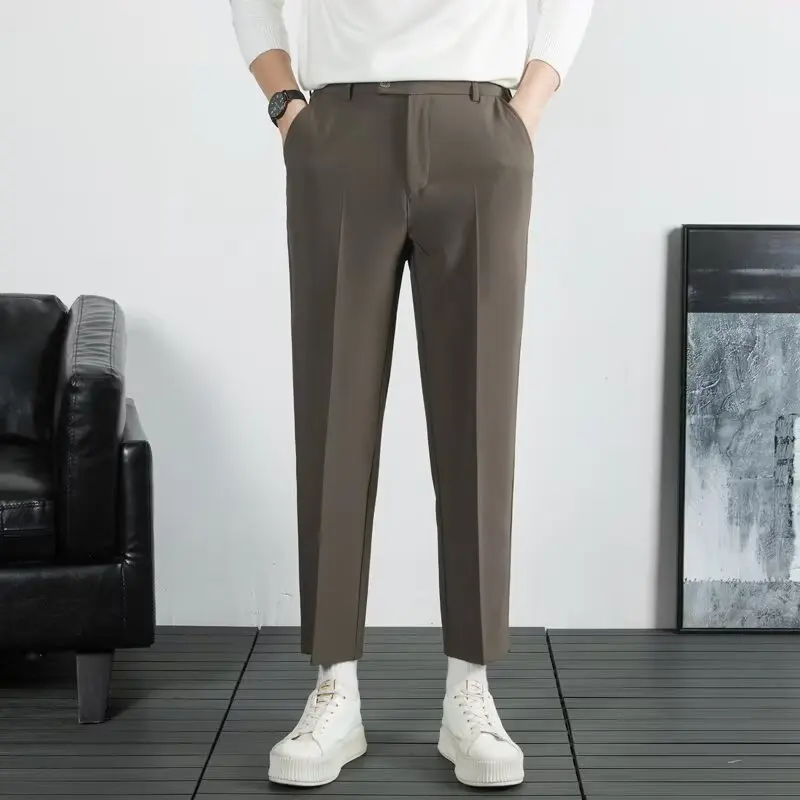 Men\'s Tailoring Pants Summer Elegant Man Trousers Suits Mens Clothing Formal Clothes Man Costumes Suit Male Korean Fashion Men