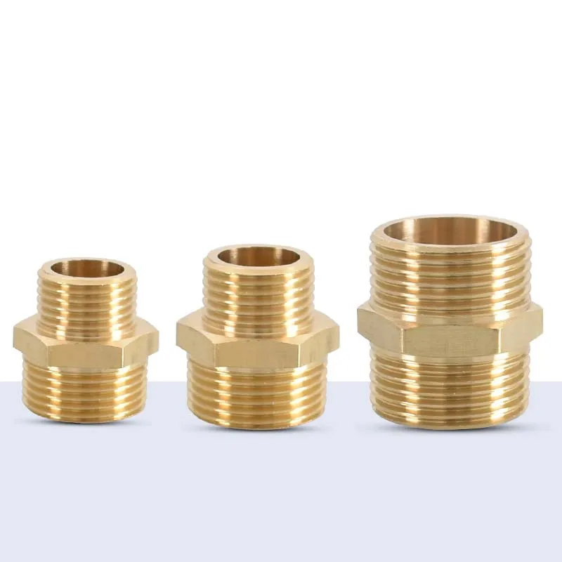 Brass Pipe Hex Nipple Fitting Quick Adapter 1/8\