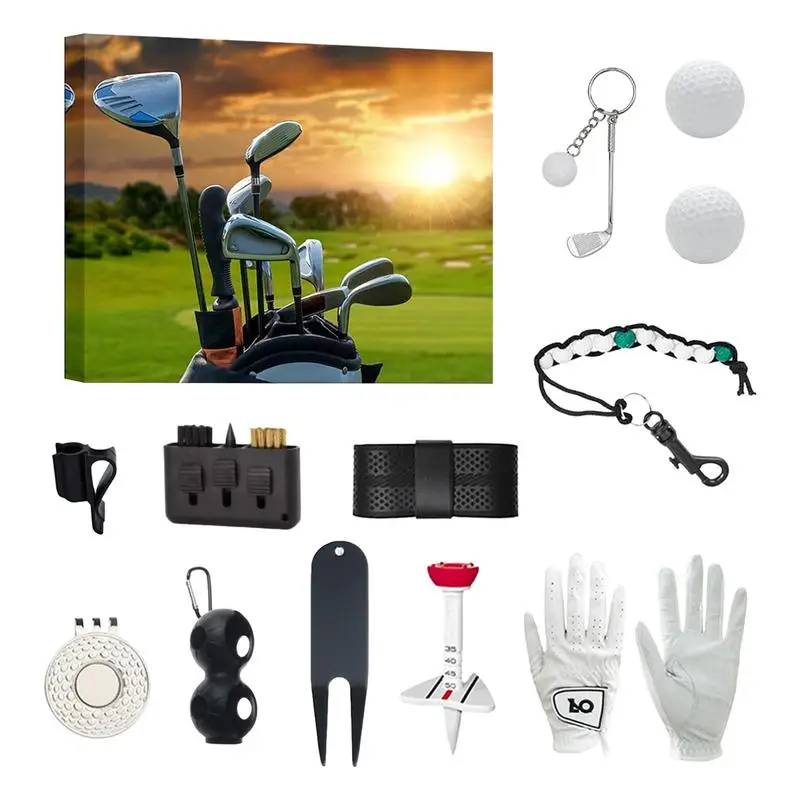 

Golf Advent Calendar 2024 Holiday Countdown Calendar for Man Dad Practical Golf Accessories for Beginner Friends Golf Enthusiast