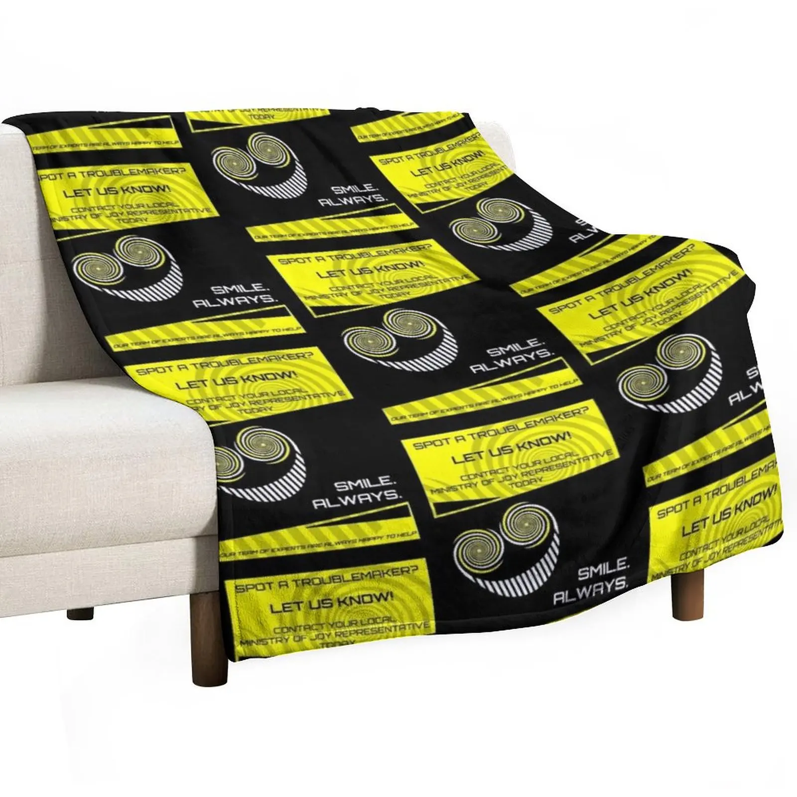

Spot a troublemaker Throw Blanket Hairy Luxury Cute halloween Blankets
