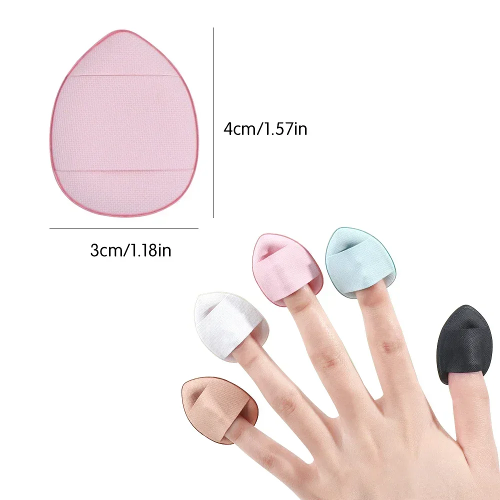 Sponge Concealer Foundation 3/10pcs Mini Size Finger Puff Set Makeup Detail Powder Puff Wet & Dry Use Applicator Cosmetic Tools