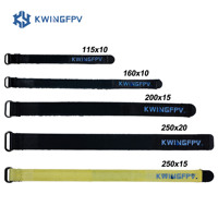 3PCS KWINGFPV Sticker Tape Kevlar / Nylon Lipo Battery Strap Belt Reusable Cable Tie Wrap for FPV RC Battery Battery Straps