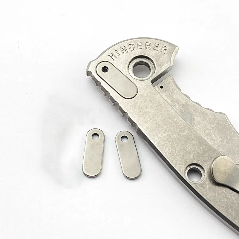 Liga de Titânio Pocket Knife Back Clip Filler Tab Preço Suporte para Rick Hinderer Braçadeira do Bolso Faça Você Mesmo Acessório Xm18 Xm24 Xm18 Xm24