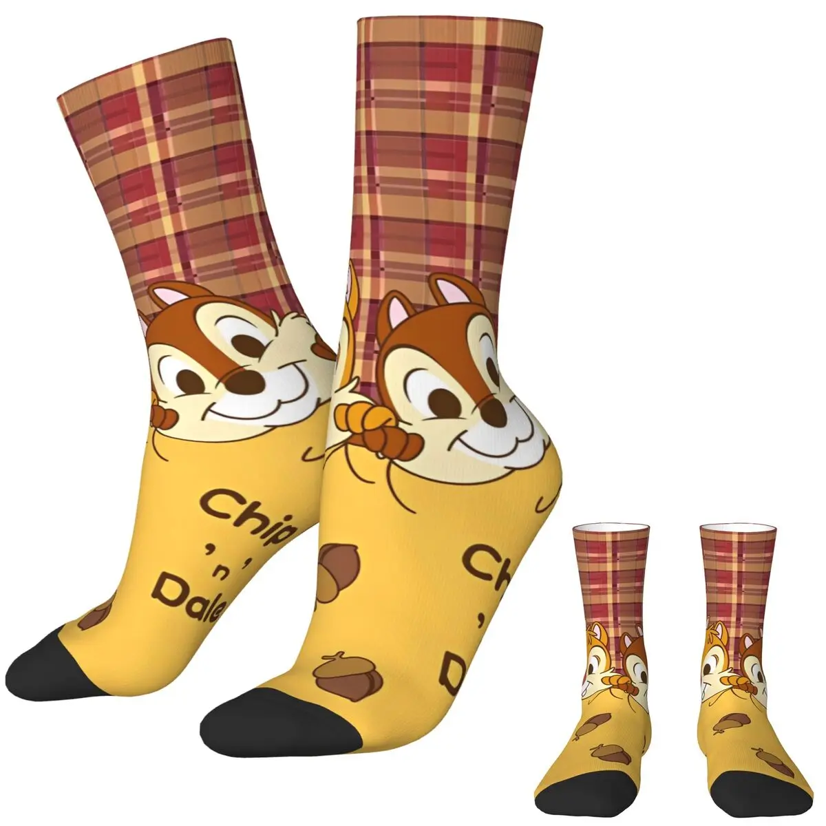 Cartoon Chip 'n' Dale Stockings Couple Socks Comfortable Funny Socks Autumn Skateboard Anti Skid Printed Socks Birthday Gift