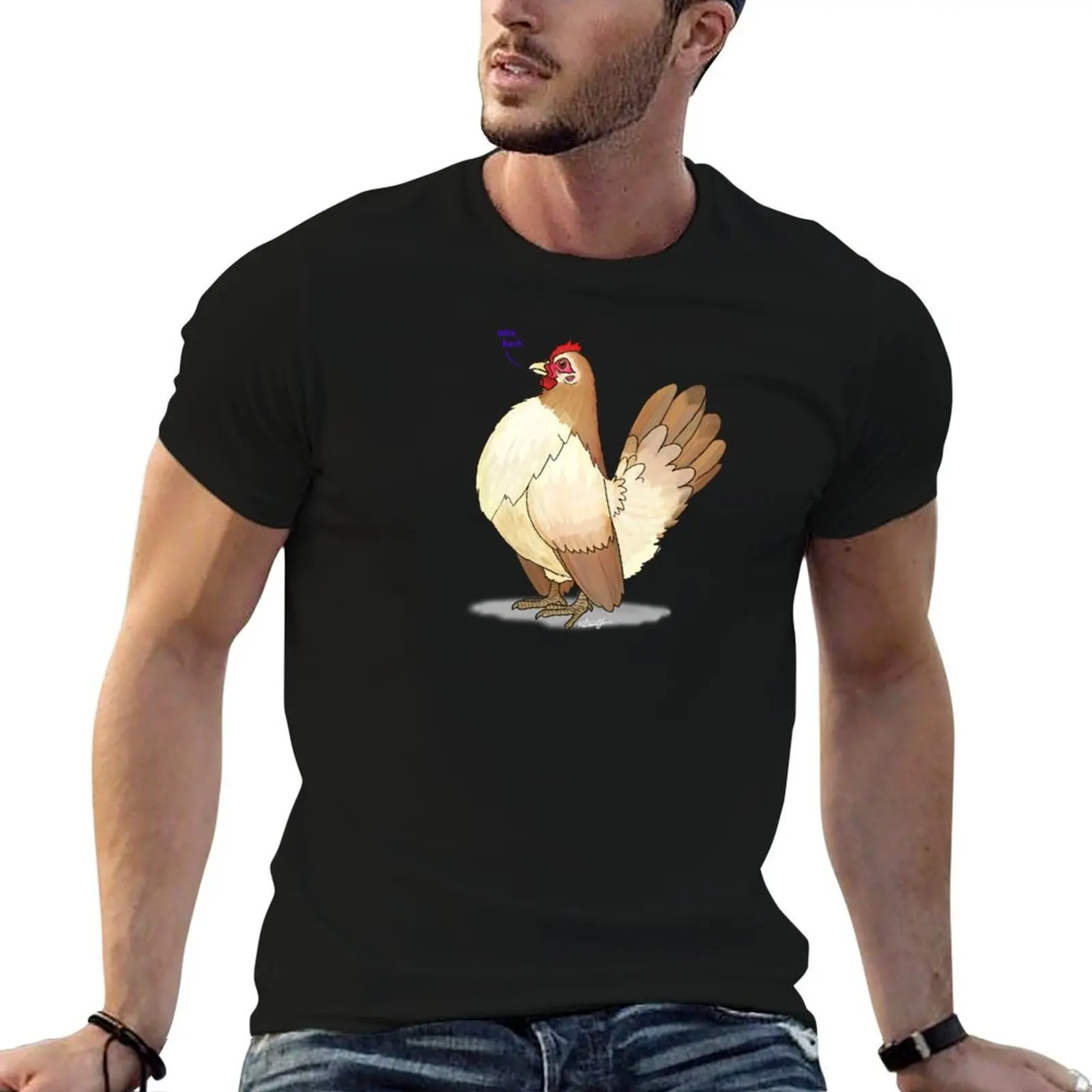 Camiseta Serama Chicken, camisetas para hombre, camiseta de algodón 100%, camisetas para hombre, camiseta de marca de lujo de alta calidad