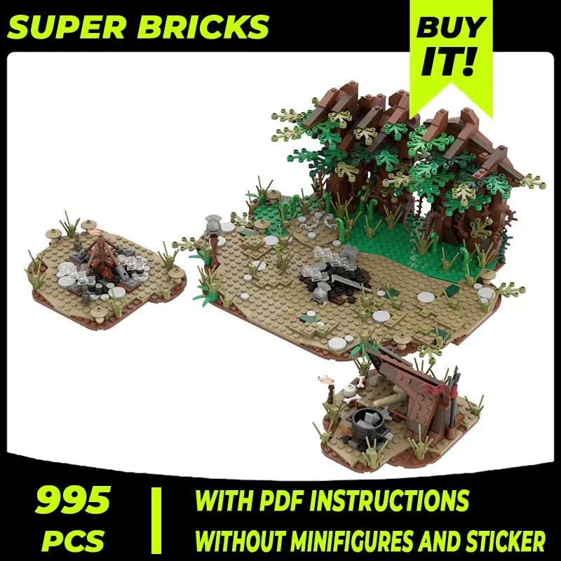 

Magical Rings Movie Model Moc Building Bricks Near Fangorn Technology Modular Blocks Gifts Christmas Toys DIY Sets Assembly