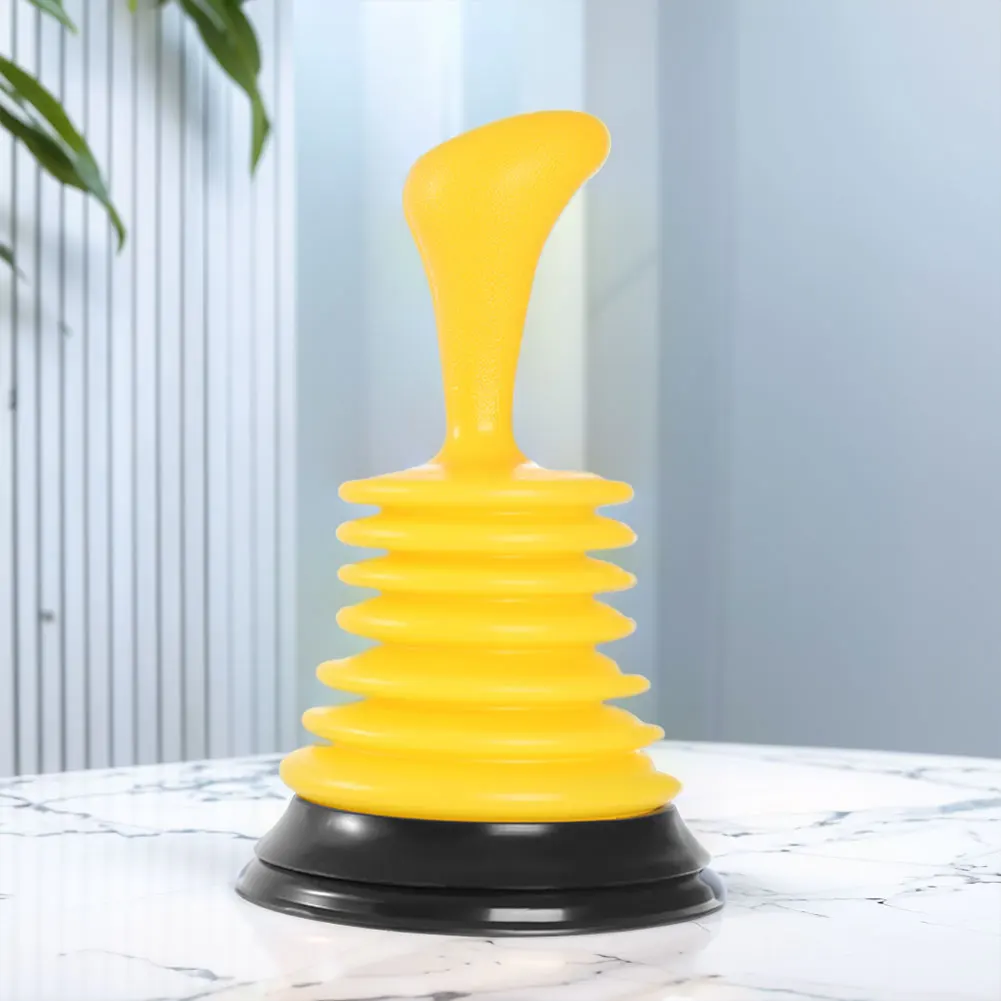 Manual Drain Suction Cup Anti Blocking Plunger Suction Bowl Powerful Sink Plunger for Kitchen Shower Toilet