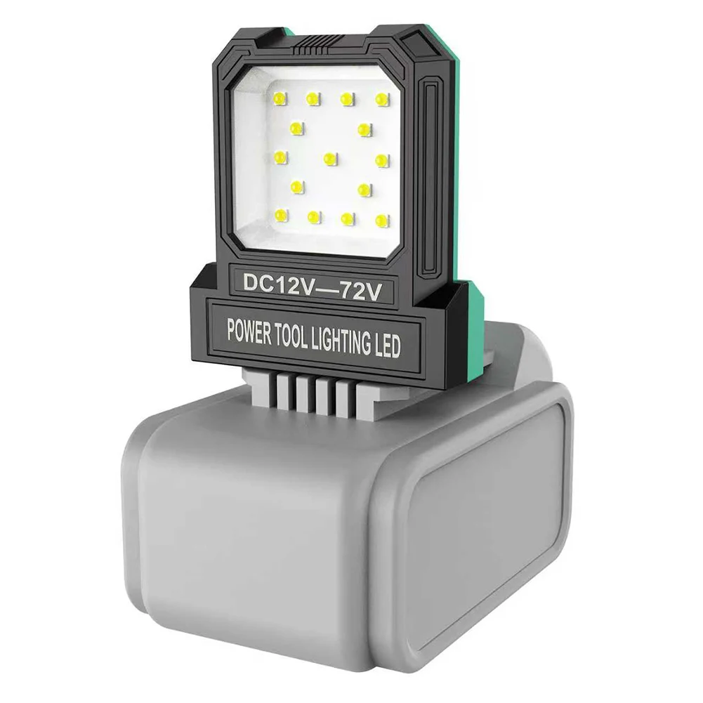 1pc 14W LED Camping Lantern Mini Pocket Work Light Accessory For 12-72V Battery Power Tool Light Outdoor Use